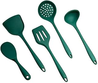 Green 5-Piece Silicone Kitchen Utensil Set