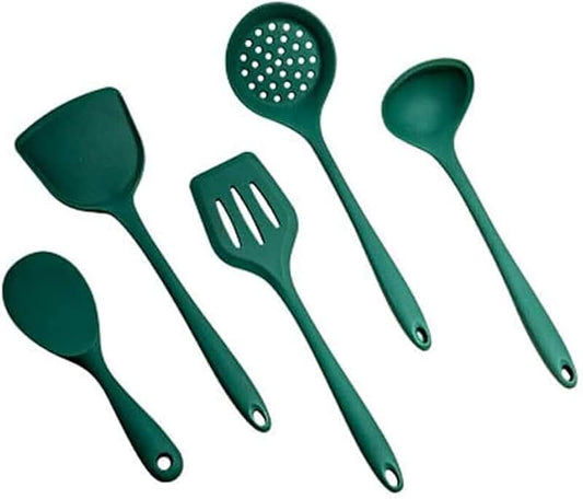 11-Piece Silicone Kitchen Utensil Set in Green
