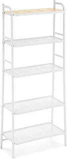 5-Tier Wide Storage Organizer with Bamboo Accent