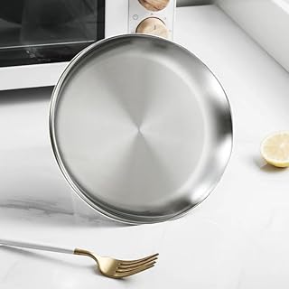 304 Stainless Steel Buffet Plate for Food and Desserts