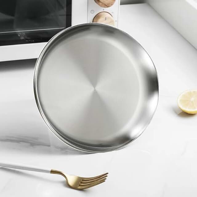 304 Stainless Steel Buffet Plate for Food and Desserts