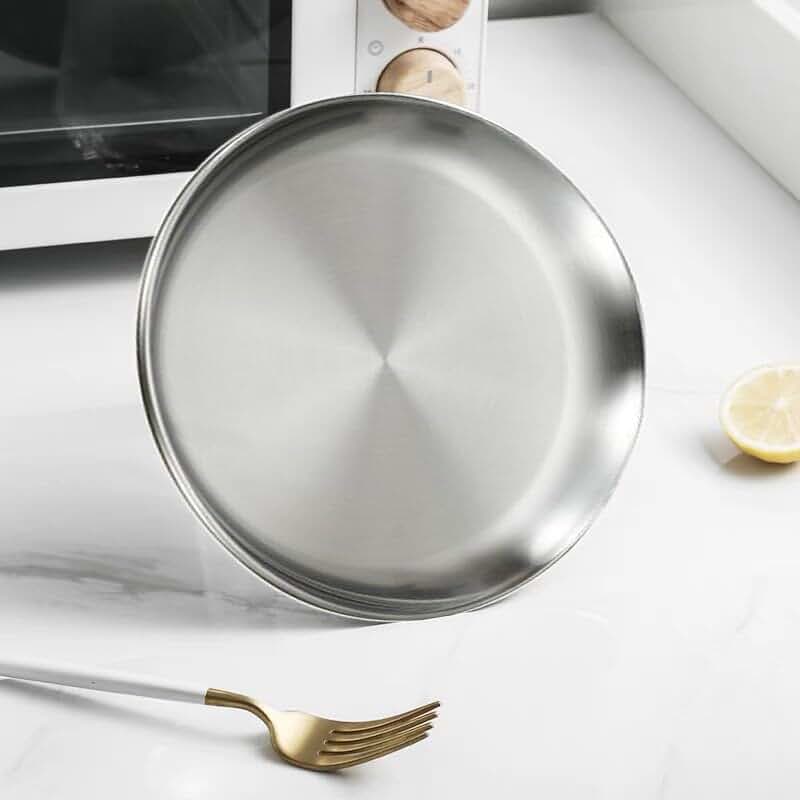 304 Stainless Steel Buffet Plate for Food and Desserts