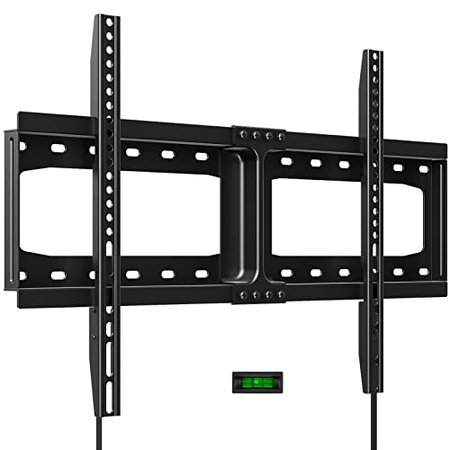 Fixed TV Wall Mount, Low Profile TV Mount for Most 32-75 inch TVs, TV Wall Mount Bracket Max VESA 600X400mm Up to 165lbs Fits 16-18-24 Wood Studs, Quick Release Lock