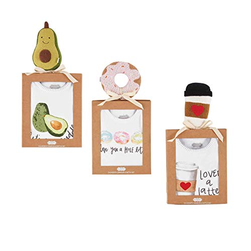 Baby Latte Rattle Crawler Set, 0 6M