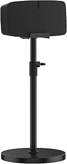 Height Adjustable Floor Speaker Stand with Cable Management