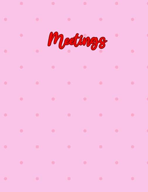 Professional Meeting Notebook with Action Items