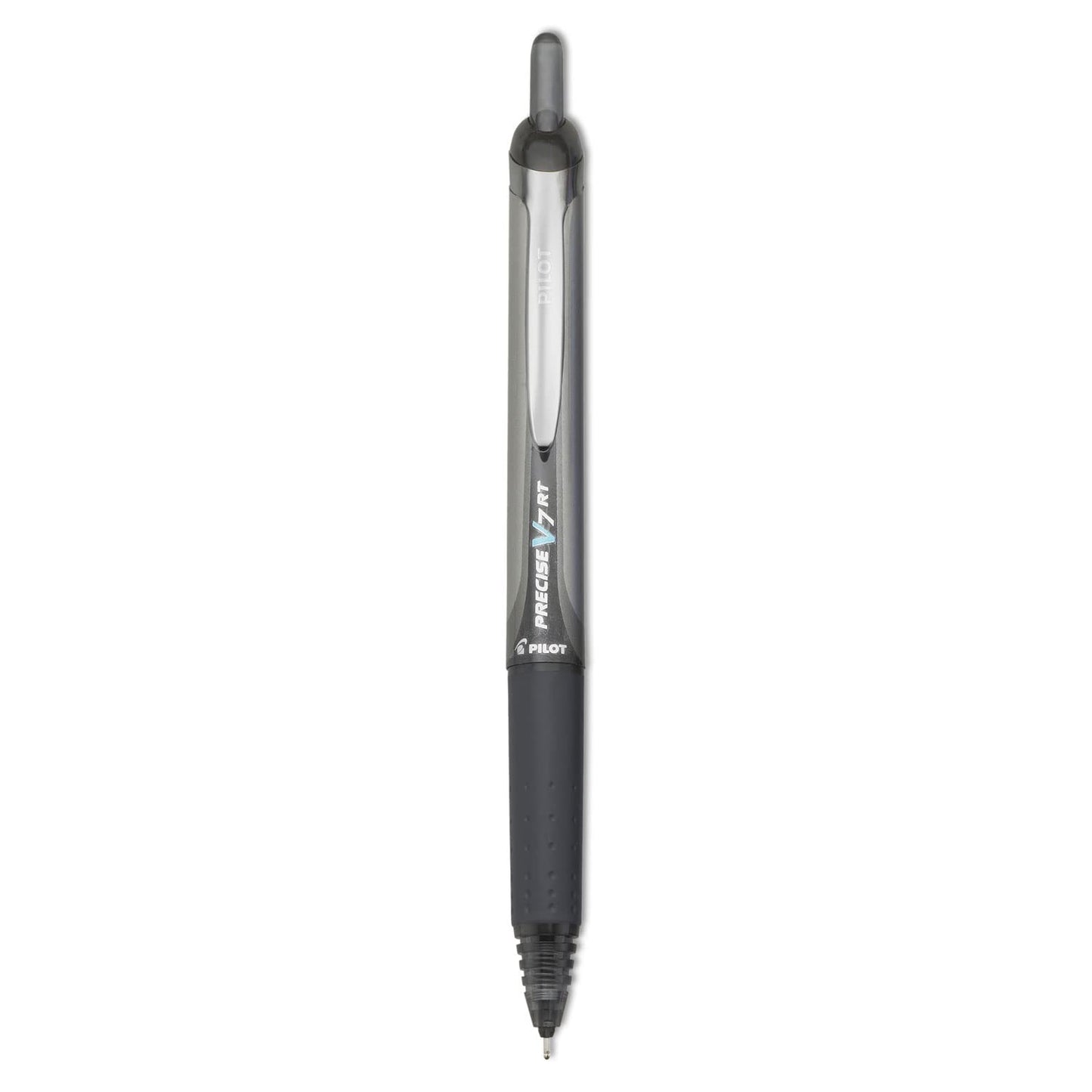 Refillable 0.7mm Black Ink Rollerball Pens, 12 Pack