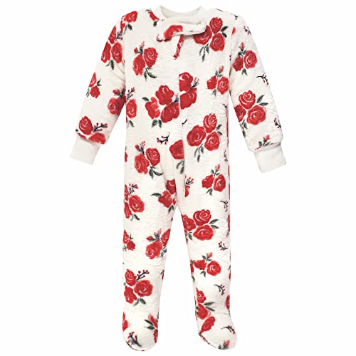 Uni   Plush Sleep and Play, Red Rose Leopard, 0-3 Months