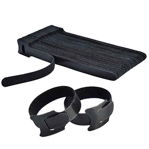 60PCS Reusable 6-Inch Cable Ties in Black