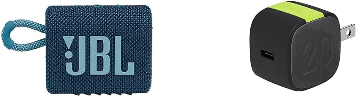 Portable Bluetooth Speaker and Compact USB-C Charger