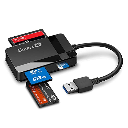 C368 USB 3.0 SD Card Reader, Plug N Play, Apple and Windows Compatible, Powered by USB, Supports CF/SD/SDHC/SCXC/MMC/MMC Micro, etc.