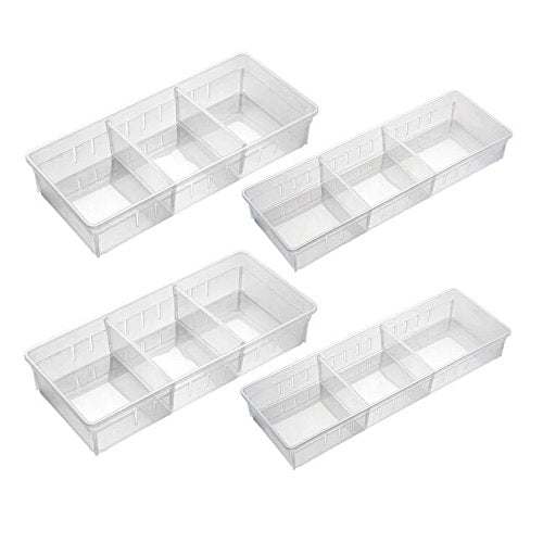 Adjustable Desk Drawer Organizer Set of 4