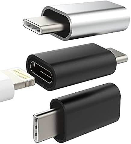 Lightning Female to USB C Adapter 3-Pack