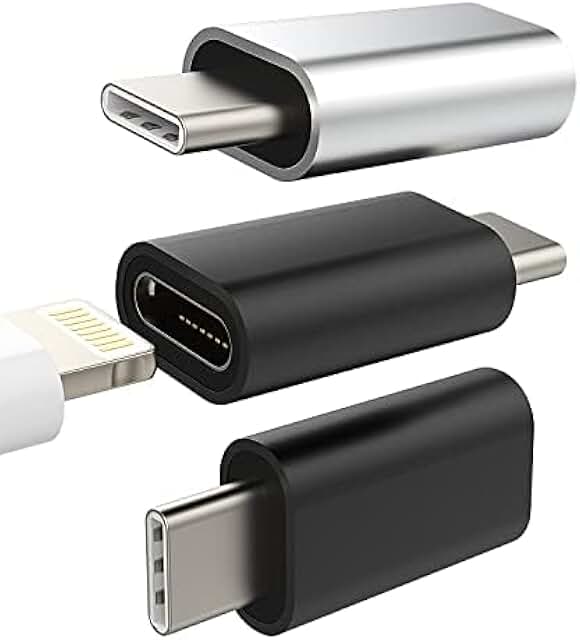 Lightning Female to USB C Adapter 3-Pack