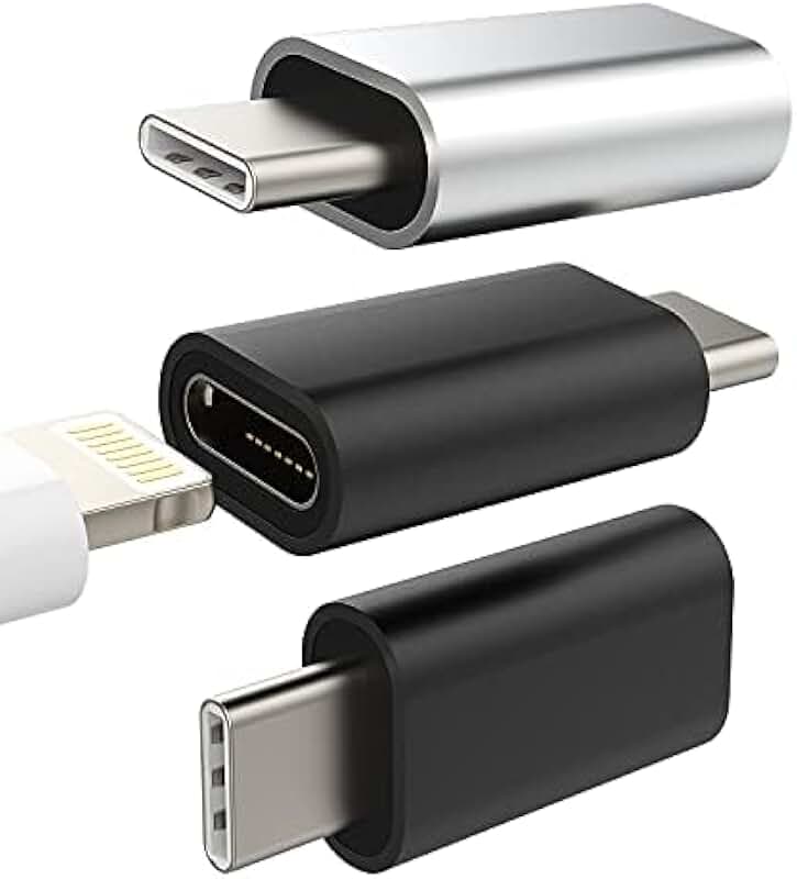 Lightning Female to USB C Adapter 3-Pack