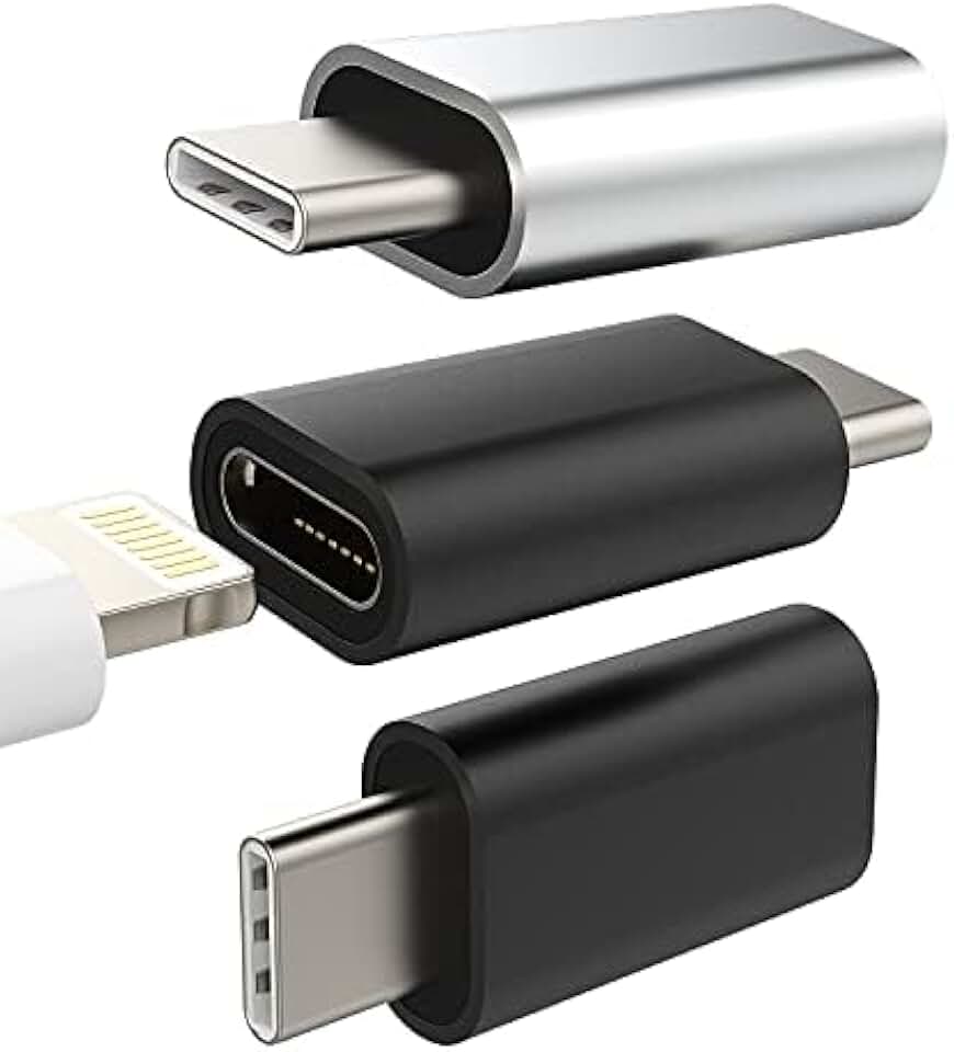 Lightning Female to USB C Adapter 3-Pack