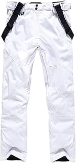 Men's Waterproof Insulated Snow Ski Pants with Suspenders