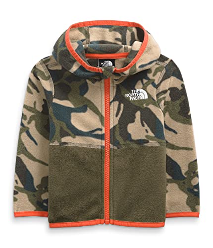 Infant Glacier Full Zip Hoodie, New Taupe Green Explorer Camo Print, 0-3 Months