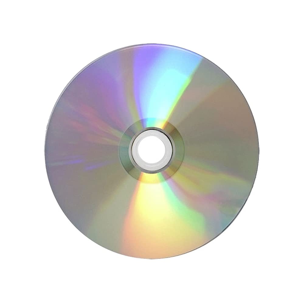 Blue AZO CD-R 700MB 52X Shiny Silver Top Blank Recordable Media Disc - 100pk Cake Box, 100 Discs