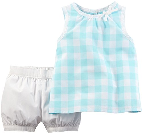 Baby Girls' 2 Pc Playwear Sets 239g140, Plaid, New Born