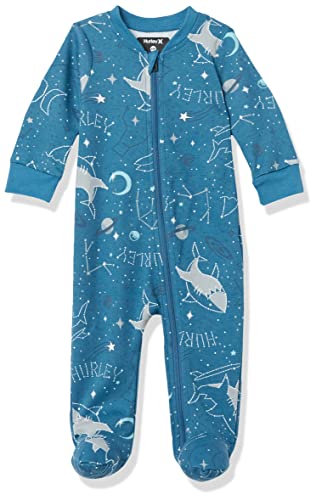 Baby Footed Coverall, Rift Blue, 0 3M