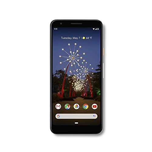 '- Pixel 3a with 64GB Memory Cell Phone (Unlocked) - Clearly White