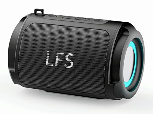 Bluetooth Speakers Portable Mini Wireless Speaker IPX5 Waterproof Outdoor Speakers, TWS Pairing, 8W Stereo Sound, Rich Bass, RGB Lights, 12H Playtime, USB Type-C, Built-in Mic for Outdoor, Home