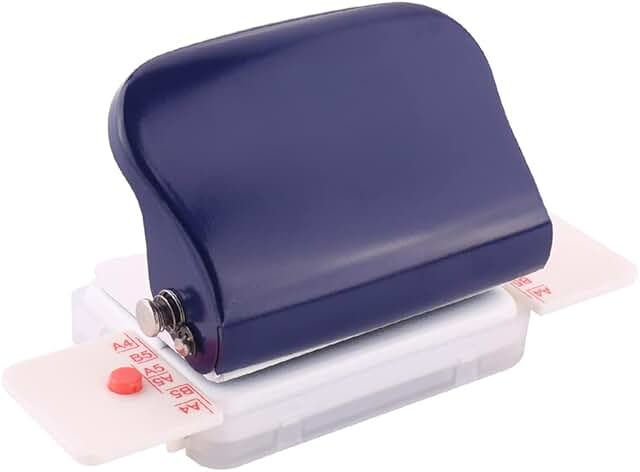Handheld 6-Hole Paper Punch for A4 A5 B5 Notebooks