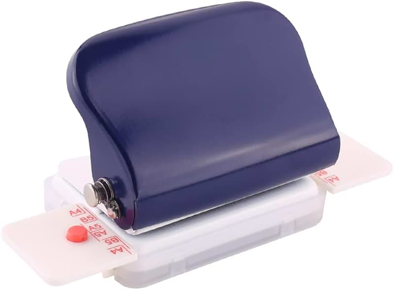 Handheld 6-Hole Paper Punch for A4 A5 B5 Notebooks