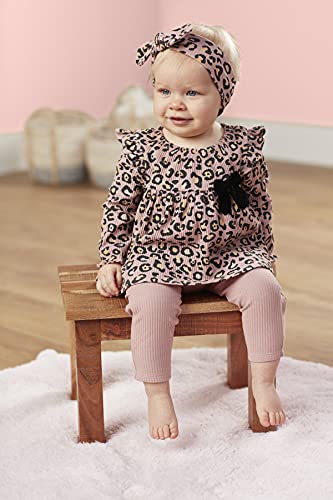 Baby Girls' Leopard Rib 3 Piece Set, 3-6 Months
