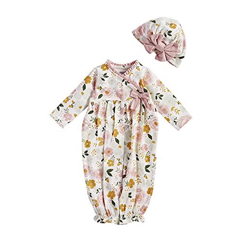 baby girls Mustard Floral Take Me Home Set, Floral, 0-3 Months US