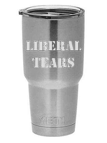 Liberal Tears Funny Vinyl Sticker 2 Pack 1.5 x 3 in