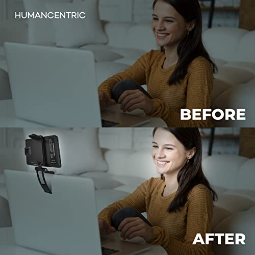 Video Conference Lighting Kit, Camera Light for Zoom Meetings, Streaming Video Face Light, Easy Setup for Remote Work, Computer Monitor or Laptop Light for Video Conferencing