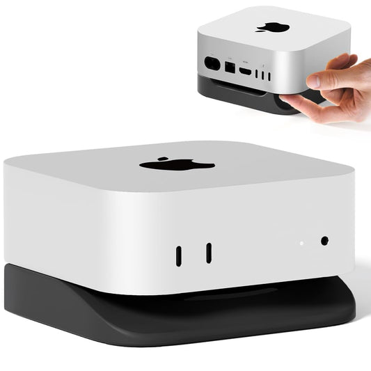 Desk Stand for Mac mini 2024 with Heat Dissipation and Anti-Slip Base