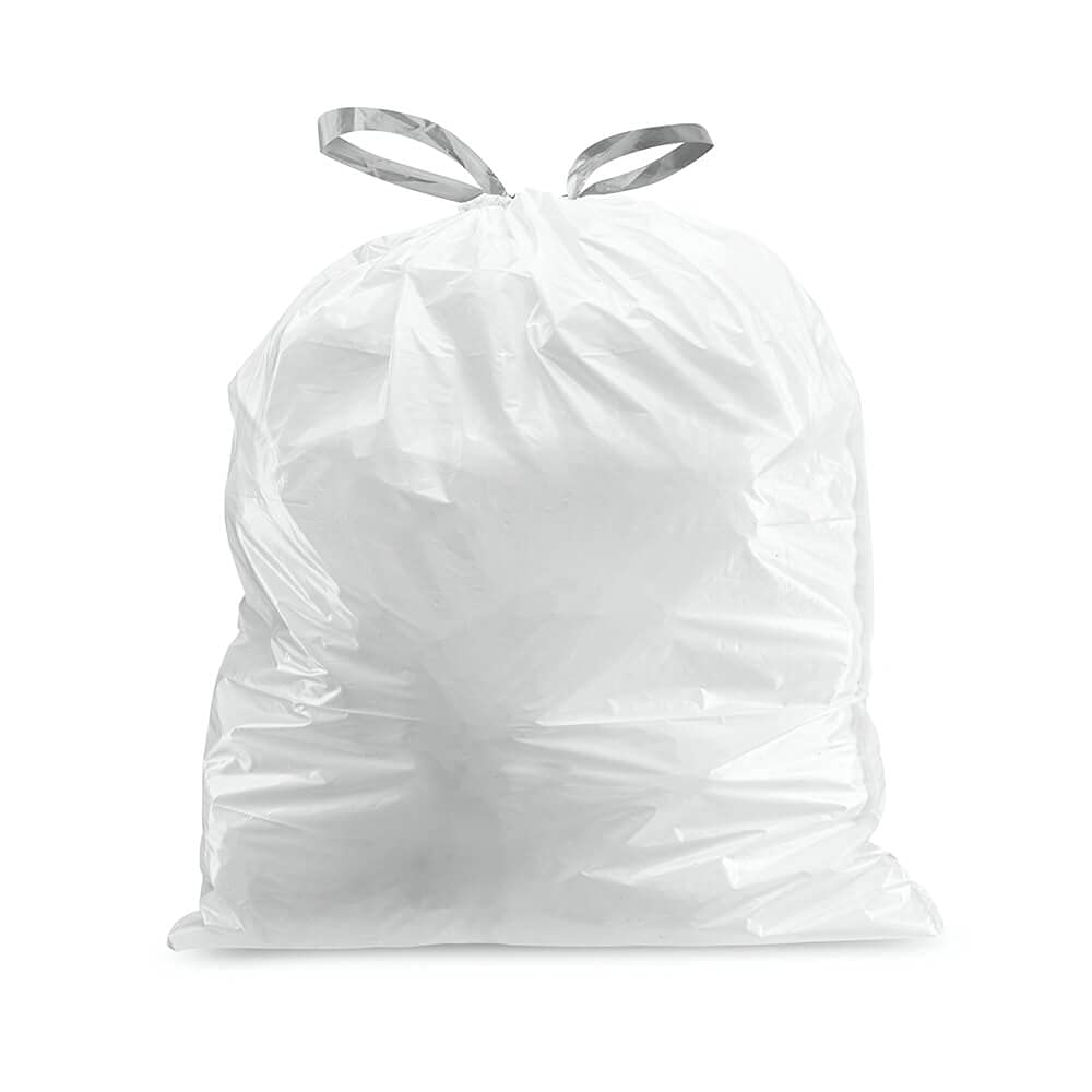 Trash Bags x) Code C White Dr string Compatible Garbage Liners 2.6-3.2 lon  10-12 Liter 14.75" x 20" 200 Count)
