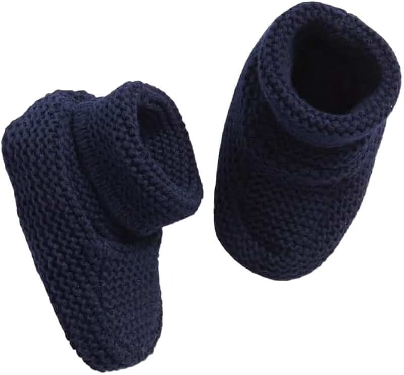 Soft Knit Baby Garter Booties