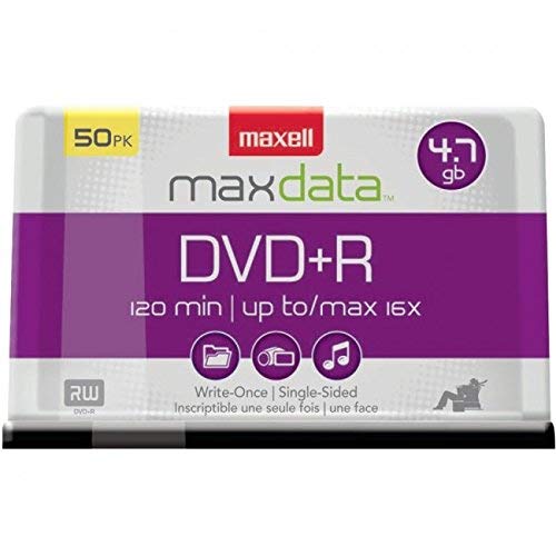 '-Maxell Dvd+R High-Speed Recordable Disc ,Dvd+R , 50Pk Spnl (Pack Of 3