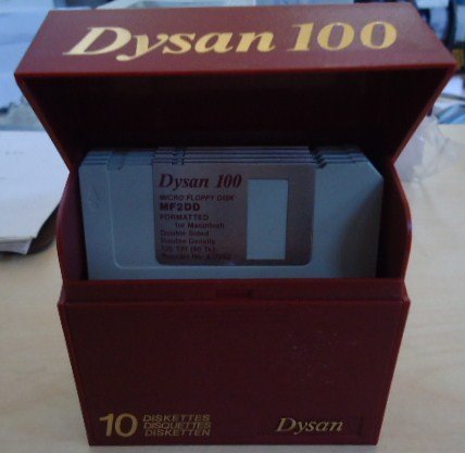 10 Blank 3.5" Floppy Disks w/ Storage Box! Double Density (DD) Mac Formatted - Diskettes Disc Storage Case