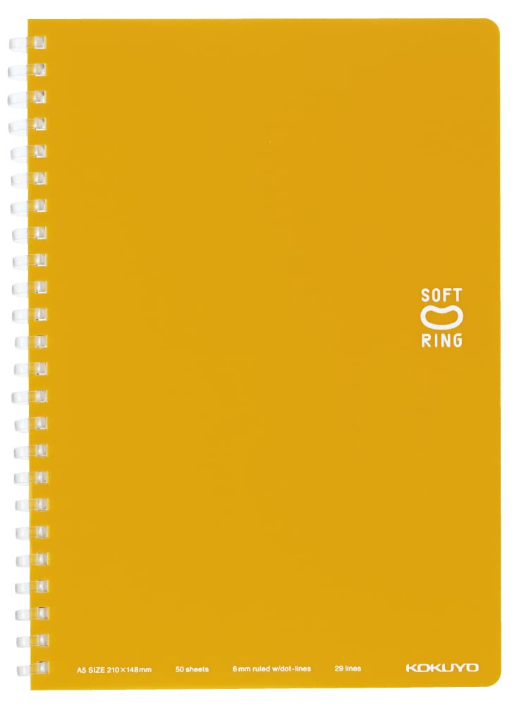 Spiral Lined Notebook, 8.3 x 5.8 inches, 50 sheets