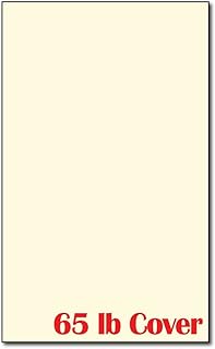 Cream Cardstock, 65 lb, 100 Sheets, Legal Size