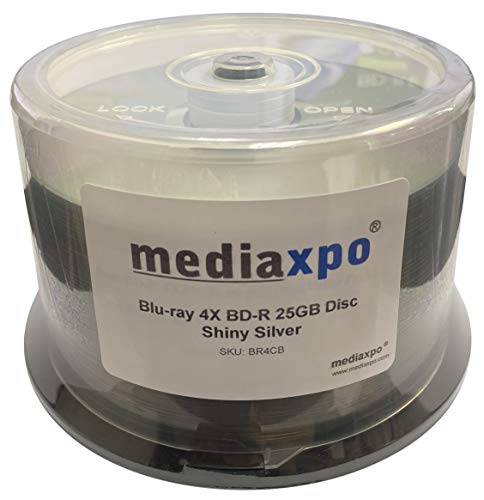 1,200 Grade A Blu-ray 4X BD-R 25GB Disc Shiny Silver