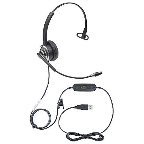 Professional USB Voice Recognition Headset | Noise Cancellation Microphone for Nuance Dragon Medical One |DMO| Dolbey Fusion | M*Modal | Dramatically Improves Speech to Text Accuracy During Dictation
