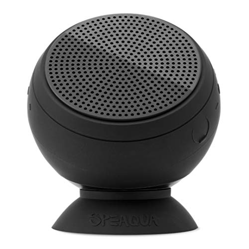 '-Bluetooth Speaker-Waterproof, Floatable, Portable Outdoor Speaker Beach Accessory - Dual Wireless Speaker Bluetooth Pairing - Removable Suction - Barnacle Vibe 2.0 (Manta Ray Black)