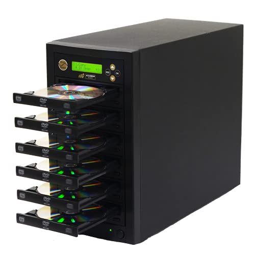 1 to 5 DVD CD Duplicator Multiple Discs Copier Tower Machine with Pioneer 24x Writers Burners Drives (Standalone Audio Video Copy Duplication Device Unit)
