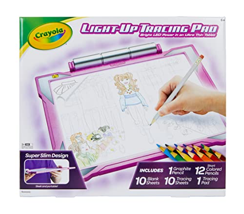 Light Up Tracing Pad Pink, Gifts for Girls & Boys, Age 6, 7, 8, 9 [ Exclusive]