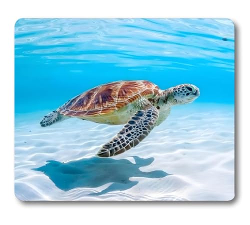 Marine Sea Turtle Mouse Pad for Desk Decor