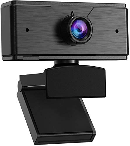 1080P Full HD Webcam - USB Web Camera with Built-in Microphone for Laptop, Computer, PC, Video Calling and Recording, Black