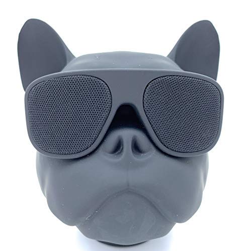 '- Stylin' Bulldog Speaker! 8W Wireless Portable Bluetooth Speaker Stereo - French Bulldog Speaker for Phone, Computer, Tablet - Cool Unique Dog Lover Gift