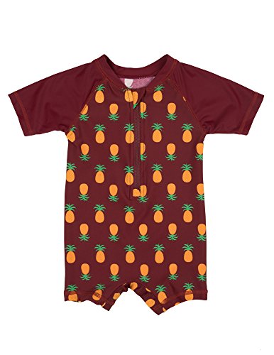 Kids Baby Boys Girls One Piece Rashguard UPF 50+ Pineapple Size 3-6 Months