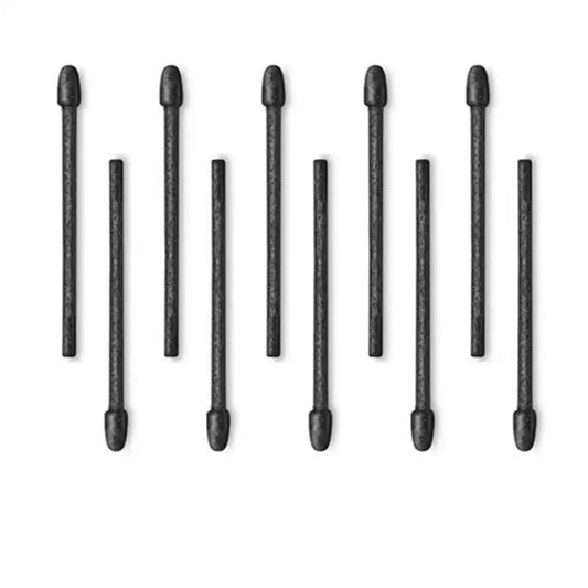 Set of 10 black replacement tips for stylus pens